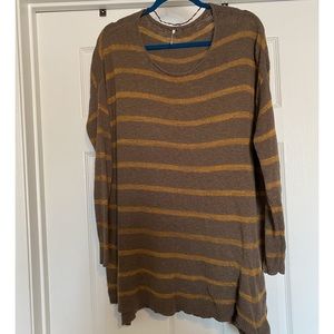 Slouchy striped Free People sweater